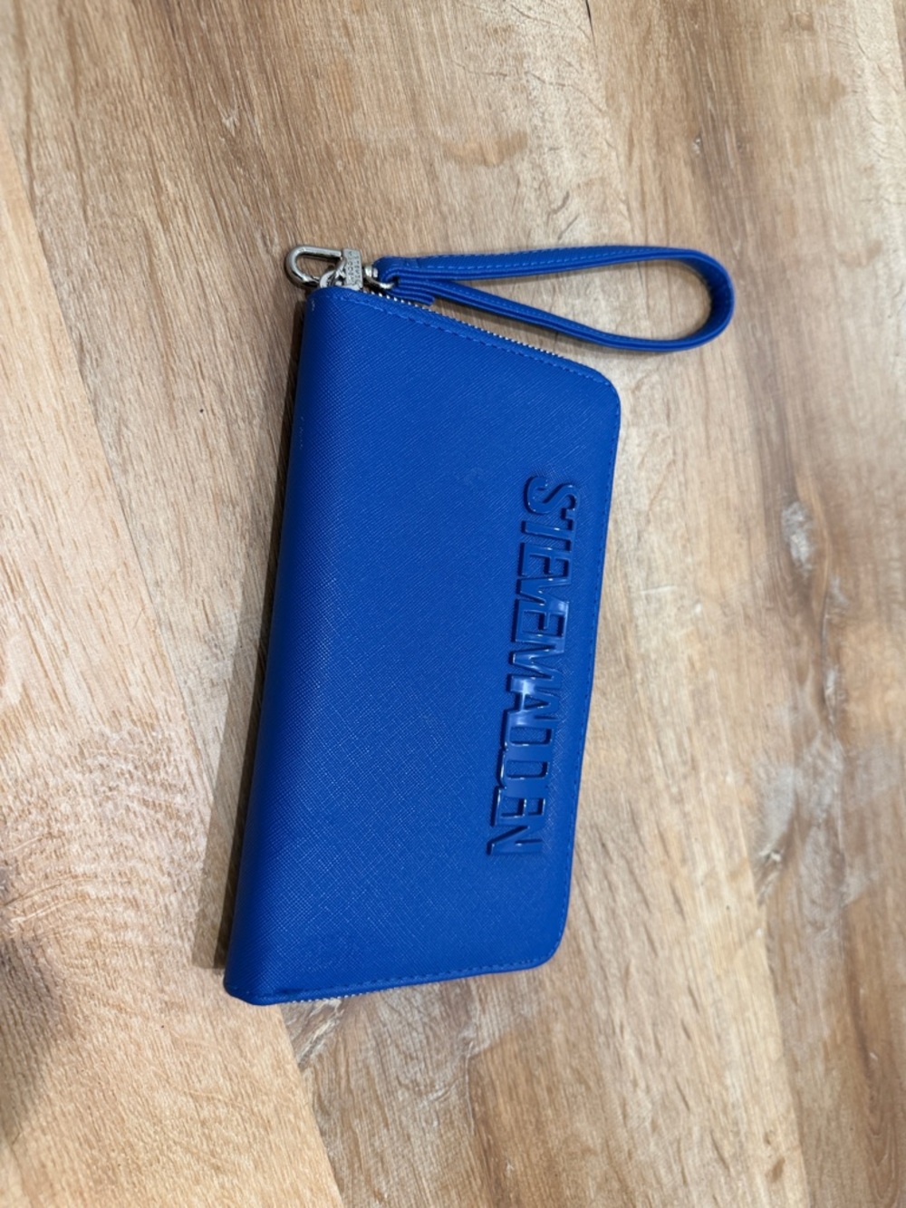Steve Madden Electric Blue Wristlet Clutch